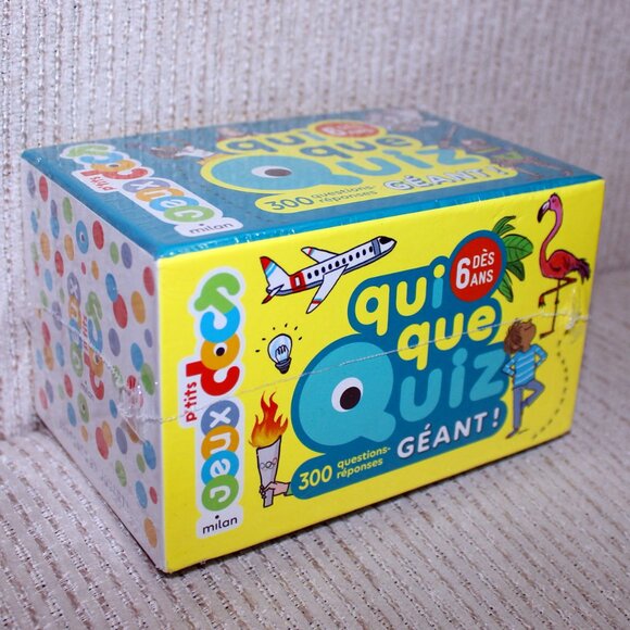 3/$55❤️Qui Que Quiz Géant! French kids card game Éditions Milan Pascal Prévot - Picture 3 of 10